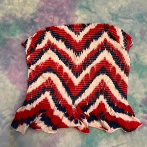 NWT! Red, white and blue halter